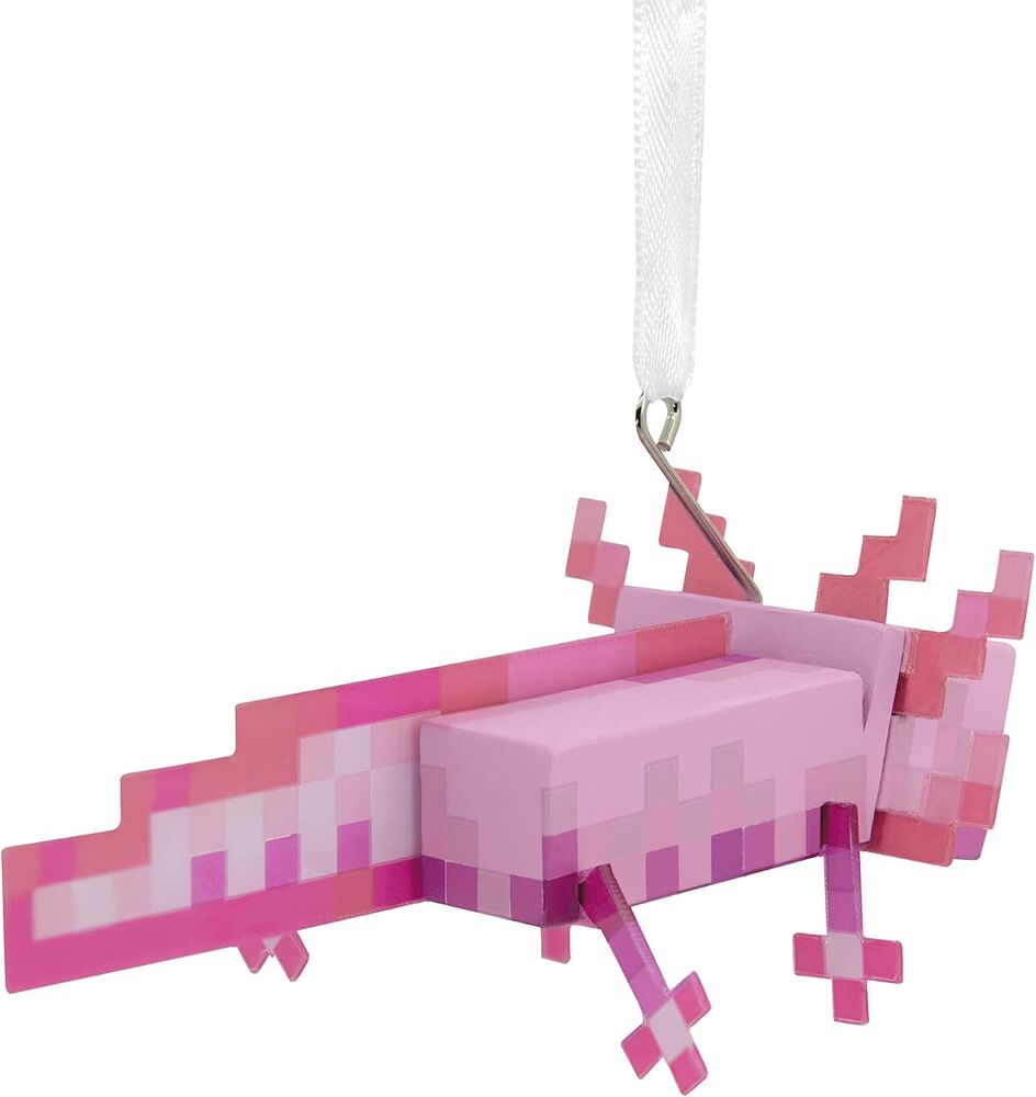 Hallmark Resin Hanging Ornament - Minecraft Axolotl
