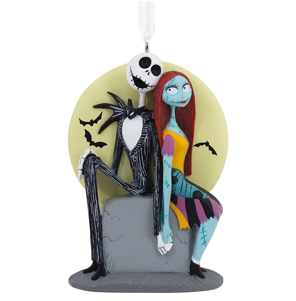 Hallmark Resin Hanging Ornament - Disney Nightmare Before Christmas Jack And Sally