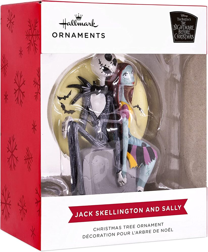 Hallmark Resin Hanging Ornament - Disney Nightmare Before Christmas Jack And Sally