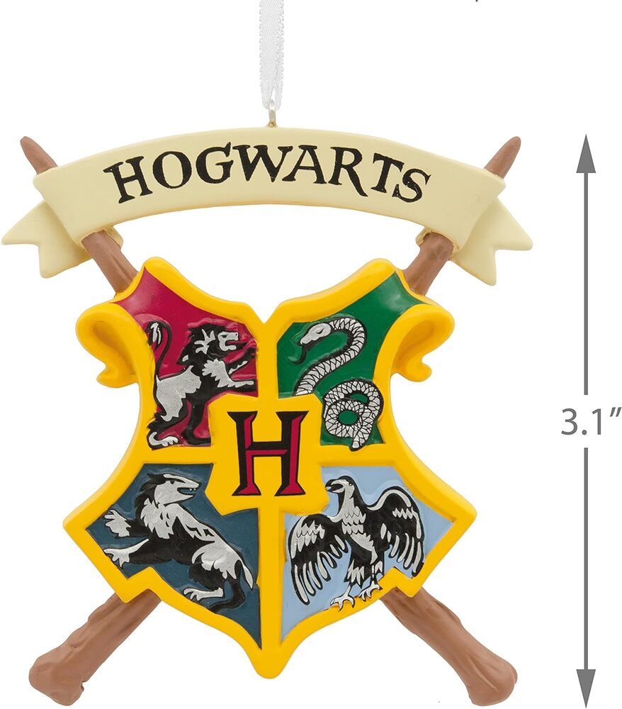 Hallmark Resin Hanging Ornament - Harry Potter Hogwarts Crest