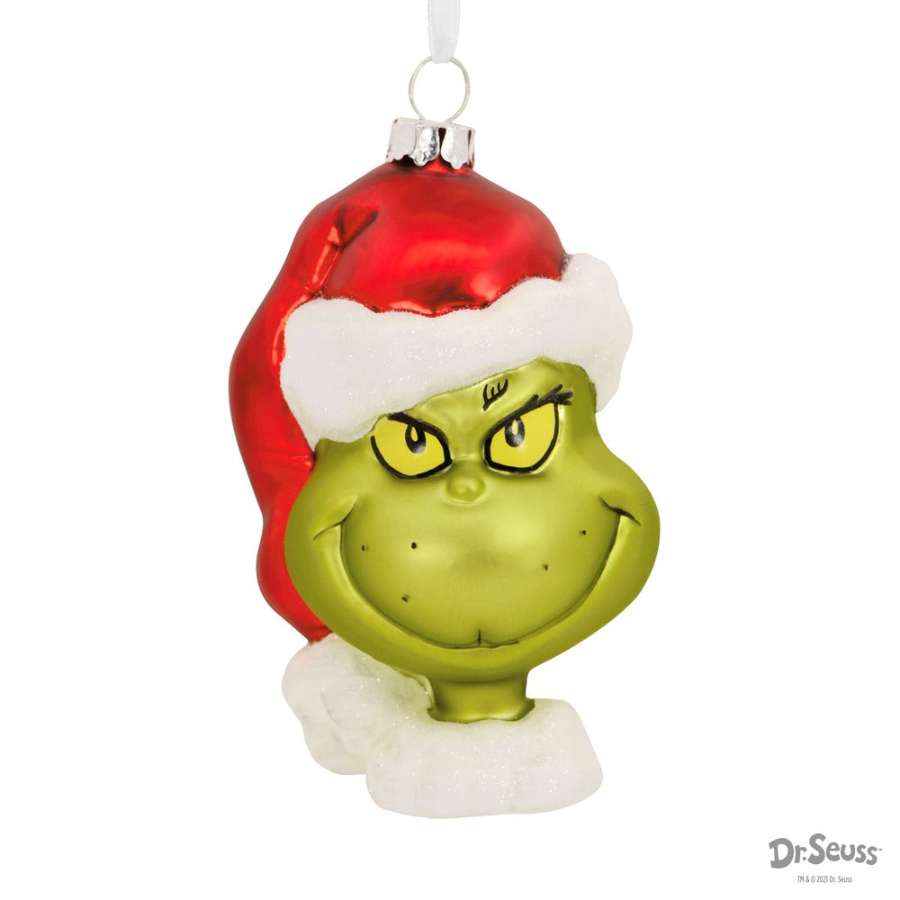 Hallmark Blown Glass Hanging Ornament - The Grinch