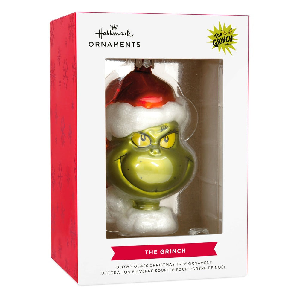 Hallmark Blown Glass Hanging Ornament - The Grinch