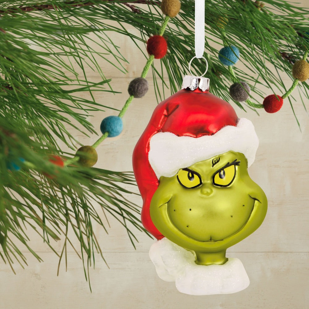 Hallmark Blown Glass Hanging Ornament - The Grinch