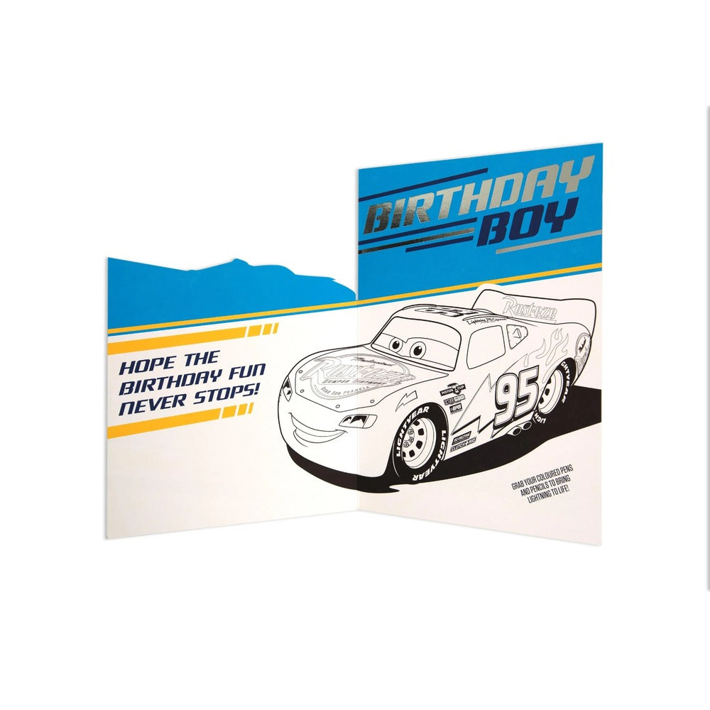 Hallmark Card - Disney Pixar Cars Birthday Boy Activity Card