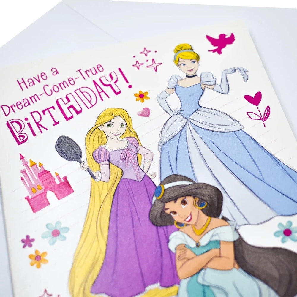 Hallmark Card - Disney Princess Birthday Card
