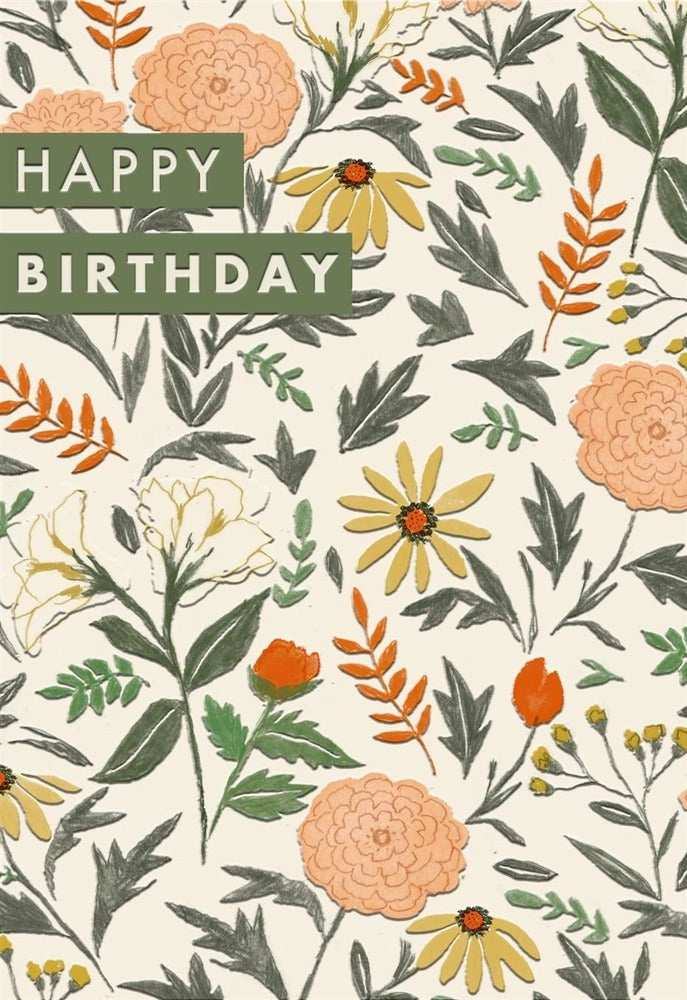 Hallmark Card - Floral Birthday Card