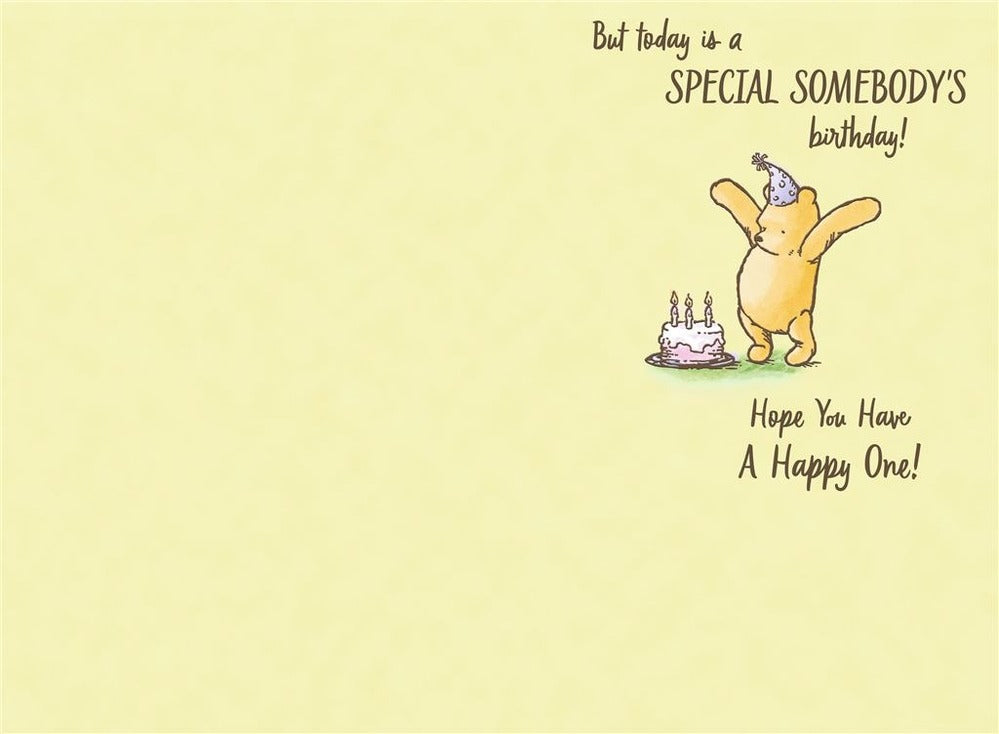 Hallmark Card - Disney Classic Winnie the Pooh Birthday Card