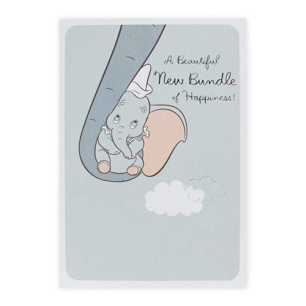 Hallmark Card - Disney Dumbo New Bundle of Happiness Baby Card