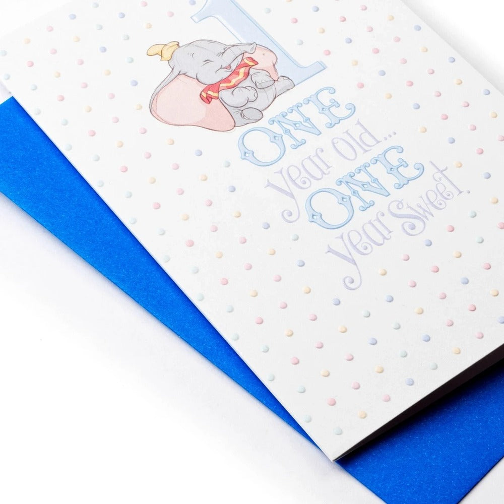 Hallmark Card - Disney Dumbo 1 Year Old Birthday Card
