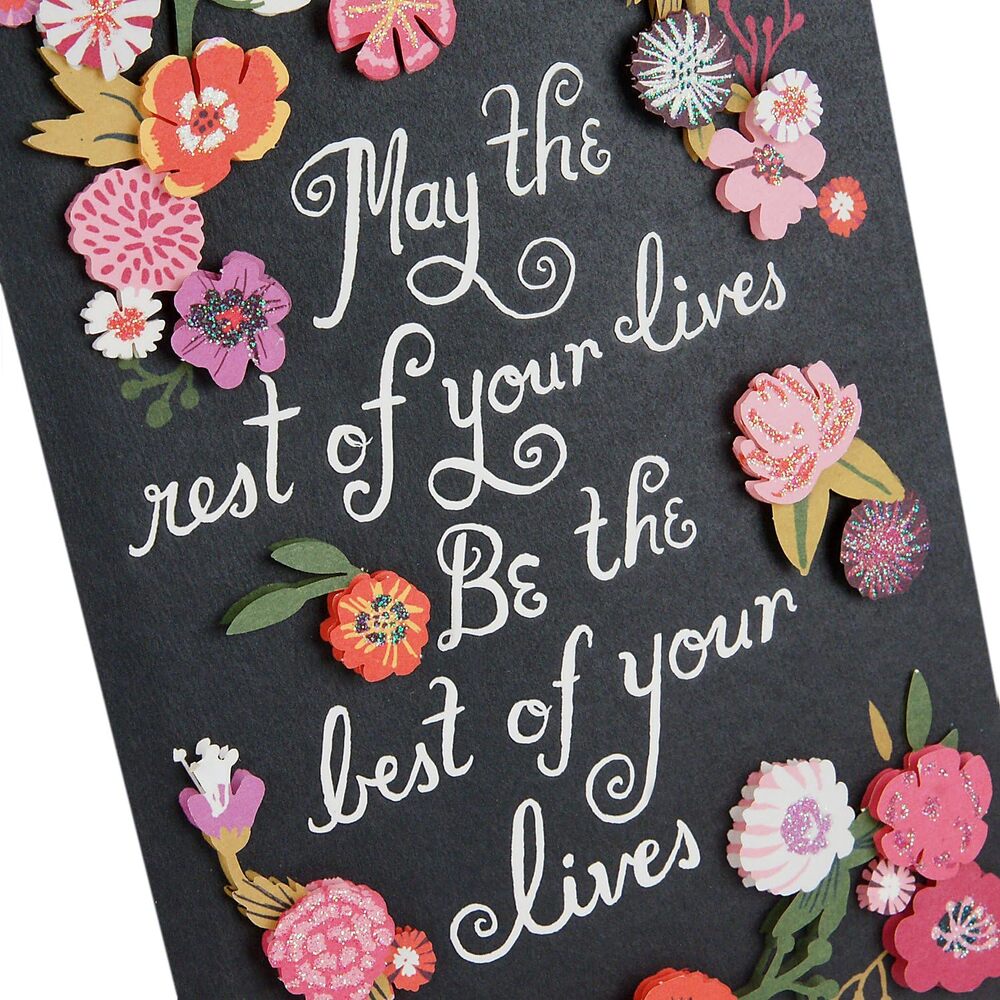 Hallmark Card - Signature Studio Best Of Your Lives Wedding Card