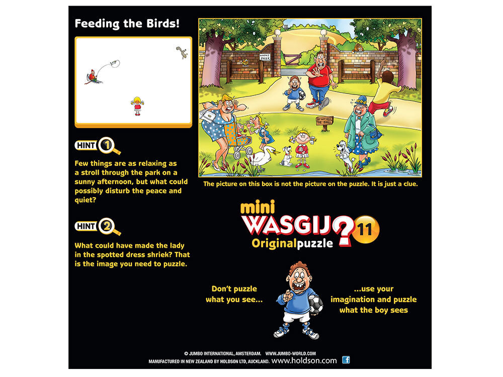 Wasgij? Puzzle 100pc Mini - Original 11 - Feeding the Birds!