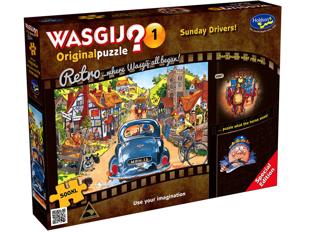 Wasgij? Puzzle 500pc XL - Retro Original 1 - Sunday Drivers!