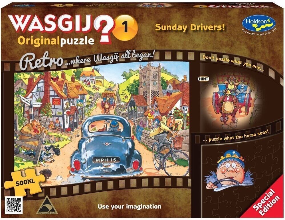 Wasgij? Puzzle 500pc XL - Retro Original 1 - Sunday Drivers!