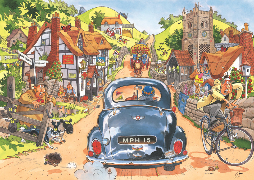 Wasgij? Puzzle 500pc XL - Retro Original 1 - Sunday Drivers!
