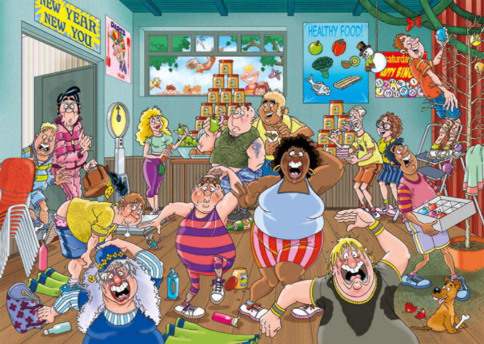 Wasgij? Puzzle 1000pc - Original 36 - New Year Resolutions