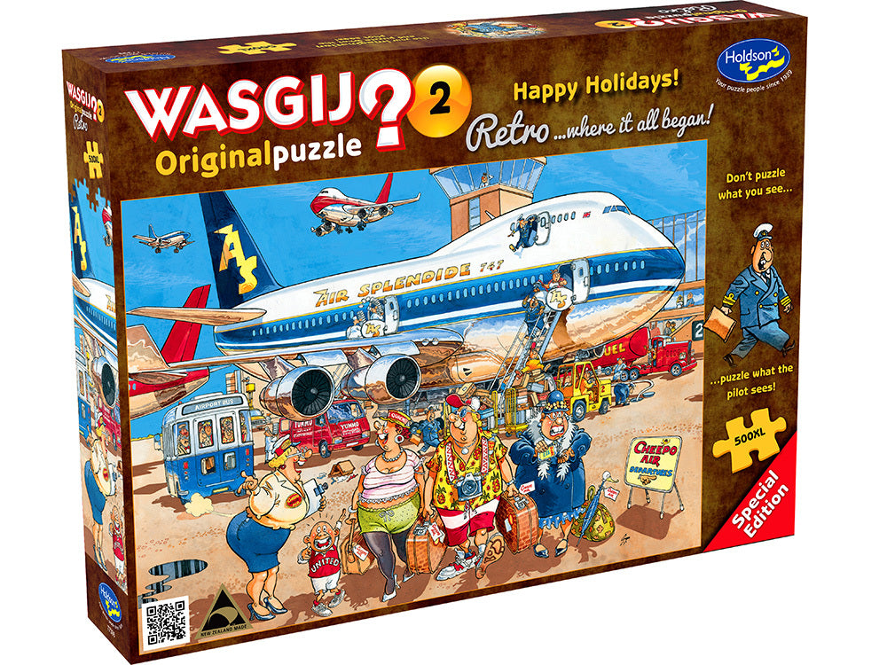 Wasgij? Puzzle 500pc XL - Retro Original 2 - Happy Holidays!