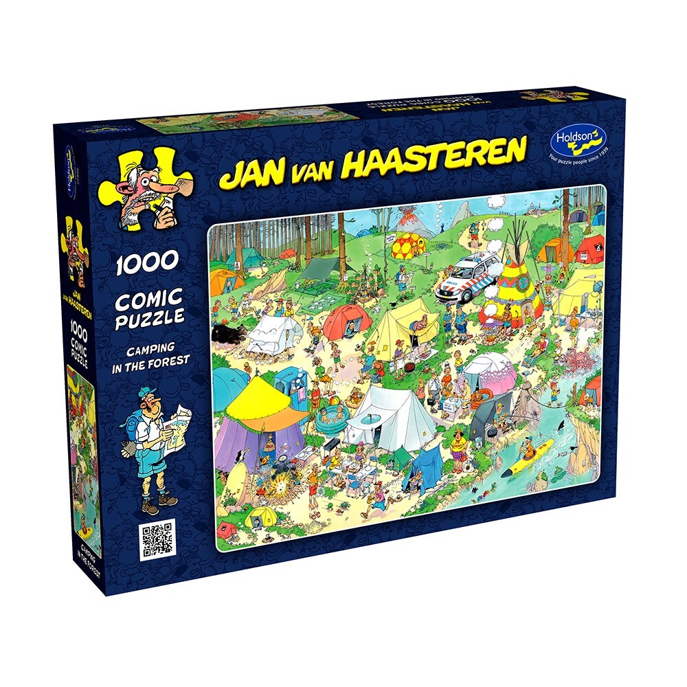Jan Van Haasteren Puzzle 1000pc - Camping In The Forest
