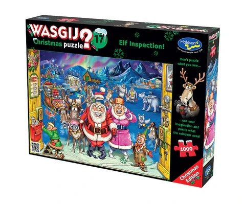 Wasgij? Puzzle 1000pc - Xmas 17 - Elf Inspection!