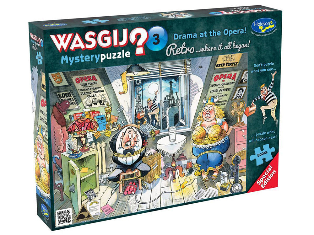 Wasgij? Puzzle 500pc - Retro Mystery 3 - Drama at the Opera!