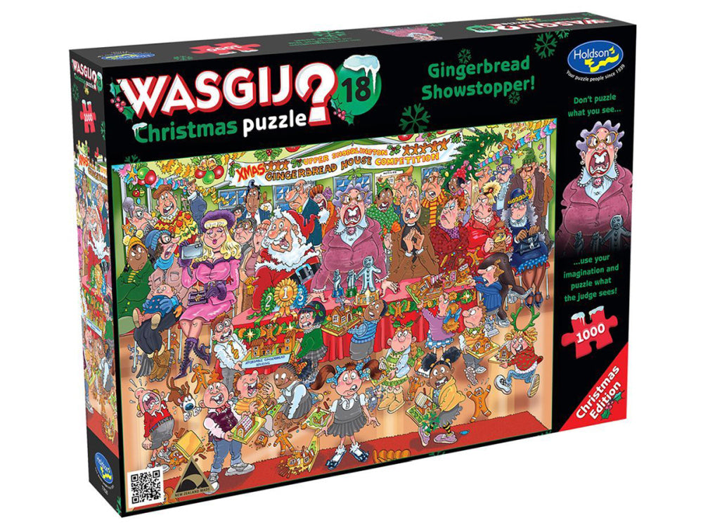 Wasgij? Puzzle 1000pc - Xmas 18 - Gingerbread Showstopper!