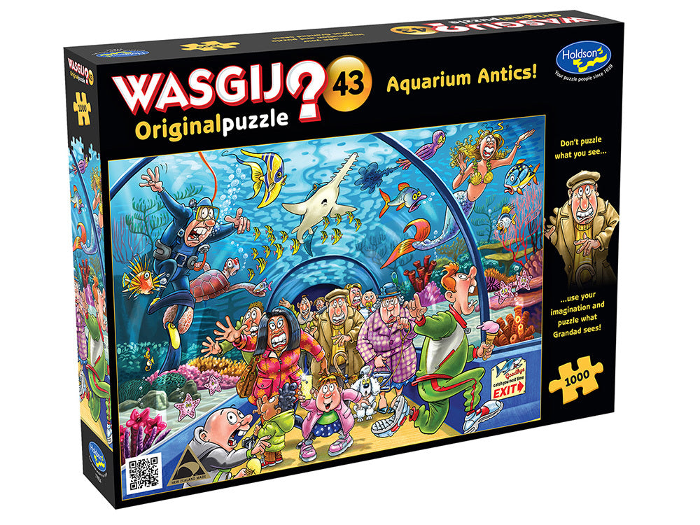 Wasgij? Puzzle 1000pc - Original 43 - Aquarium Antics