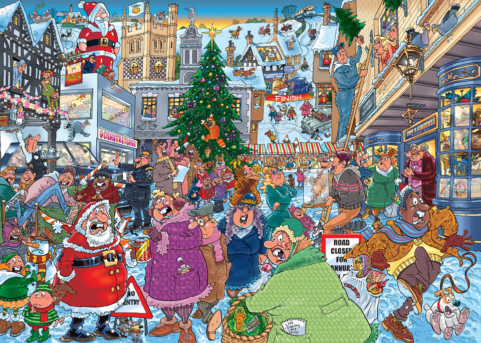 Wasgij? Puzzle 1000pc - Xmas 19 - Santa's Dash!