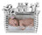 Russell Collection Photo Frame - Silver Plated Baby Noah's Ark 6x4