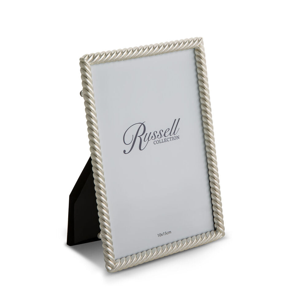 Russell Collection Frame - Silver Rope 4x6in