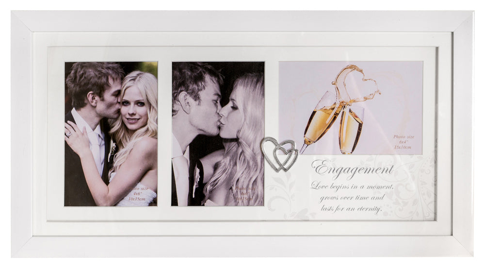 Russell Collection Photo Frame - Engagement Modern (3 Openings)