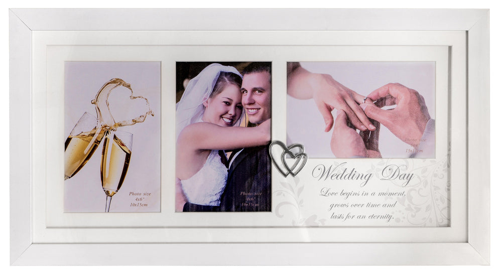 Russell Collection Photo Frame - Wedding Day Modern (3 Openings)