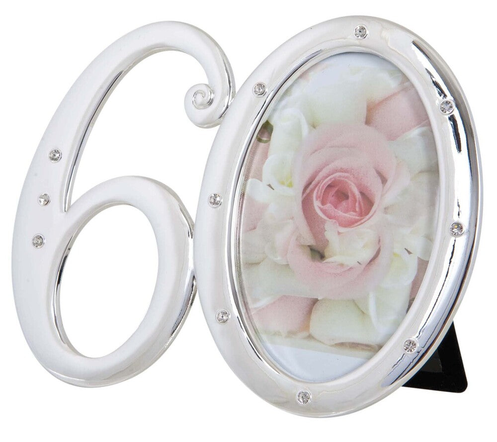 Russell Collection Photo Frame - Number 60 with Diamantes