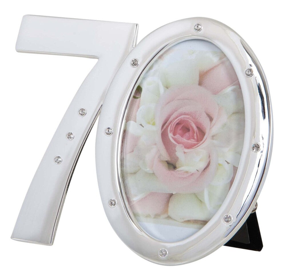 Russell Collection Photo Frame - Number 70 with Diamantes