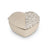 Russell Collection - Epoxy Heart-Shaped Half Diamante Trinket Box
