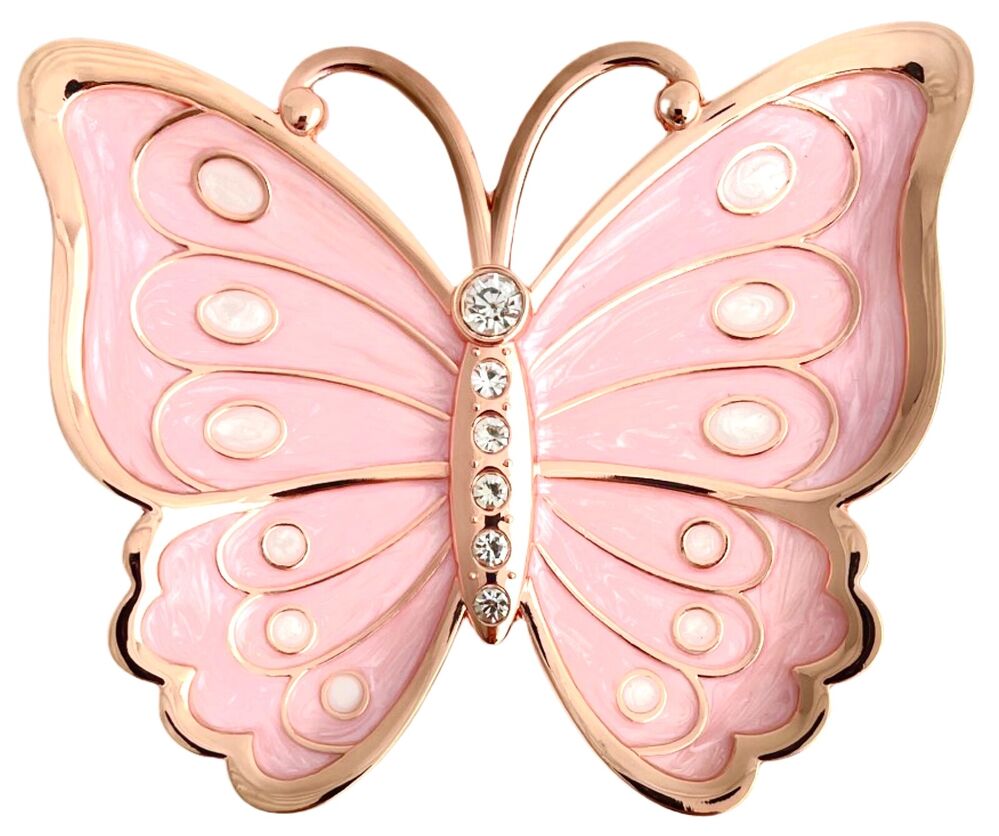 Russell Collection - Epoxy Pink Butterfly Trinket Tray