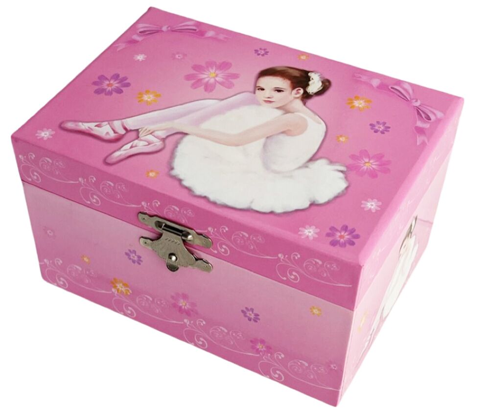 Russell Collection - Clara Ballerina Rectangle Musical Jewellery Box