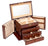 Russell Collection - Matte Walnut Veneer Four Drawer Jewellery Box