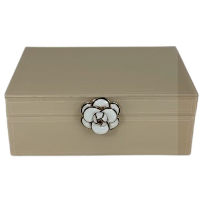 Russell Collection - Ecru Camellia Jewellery Box