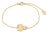 Couture Kingdom - Sanrio - Precious Metal Hello Kitty Bracelet Gold (17cm)