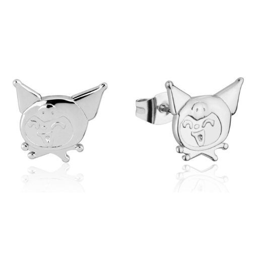 Couture Kingdom - Sanrio - Precious Metal Kuromi Stud Earrings Silver