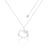 Couture Kingdom - Sanrio - Precious Metal Hello Kitty Outline Necklace Silver