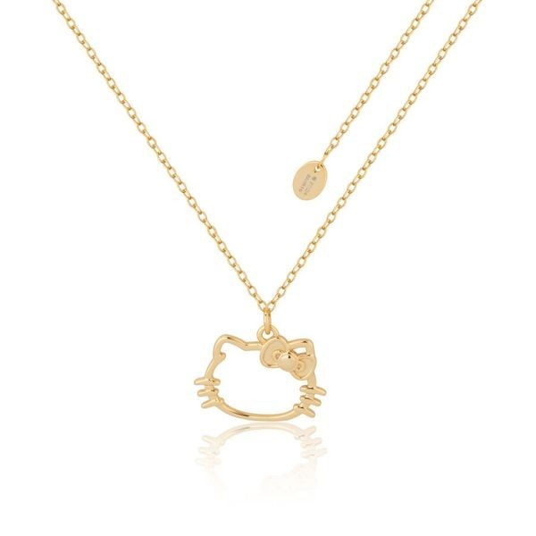 Couture Kingdom - Sanrio - Precious Metal Hello Kitty Outline Necklace Gold
