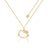 Couture Kingdom - Sanrio - Precious Metal Hello Kitty Outline Necklace Gold