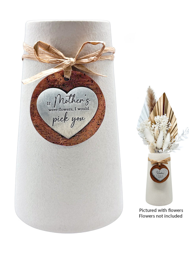Heartfelt Ceramic Taper Vase - Mother