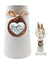 Heartfelt Ceramic Taper Vase - Daughter