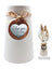 Heartfelt Ceramic Taper Vase - Love
