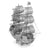 Metal Earth - 3D Metal Model Kit - ICONX Black Pearl