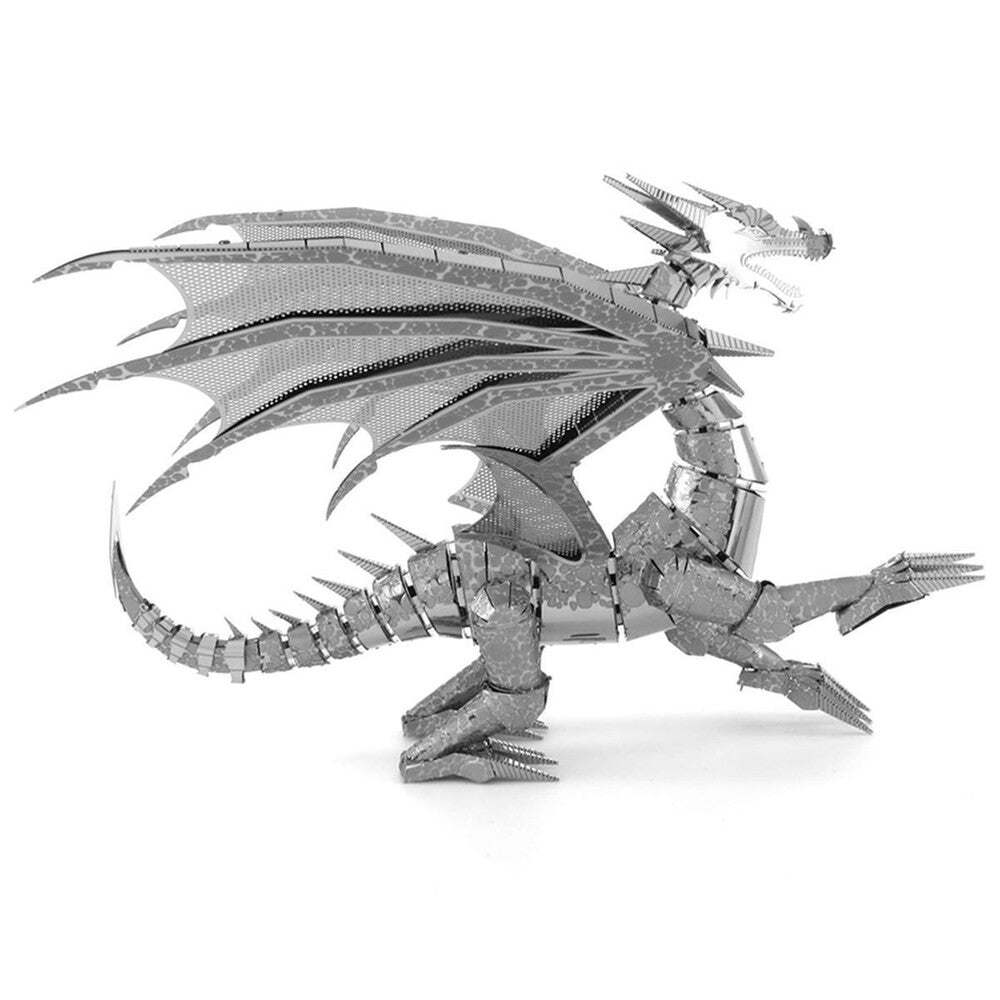 Metal Earth - 3D Metal Model Kit - ICONX Silver Dragon