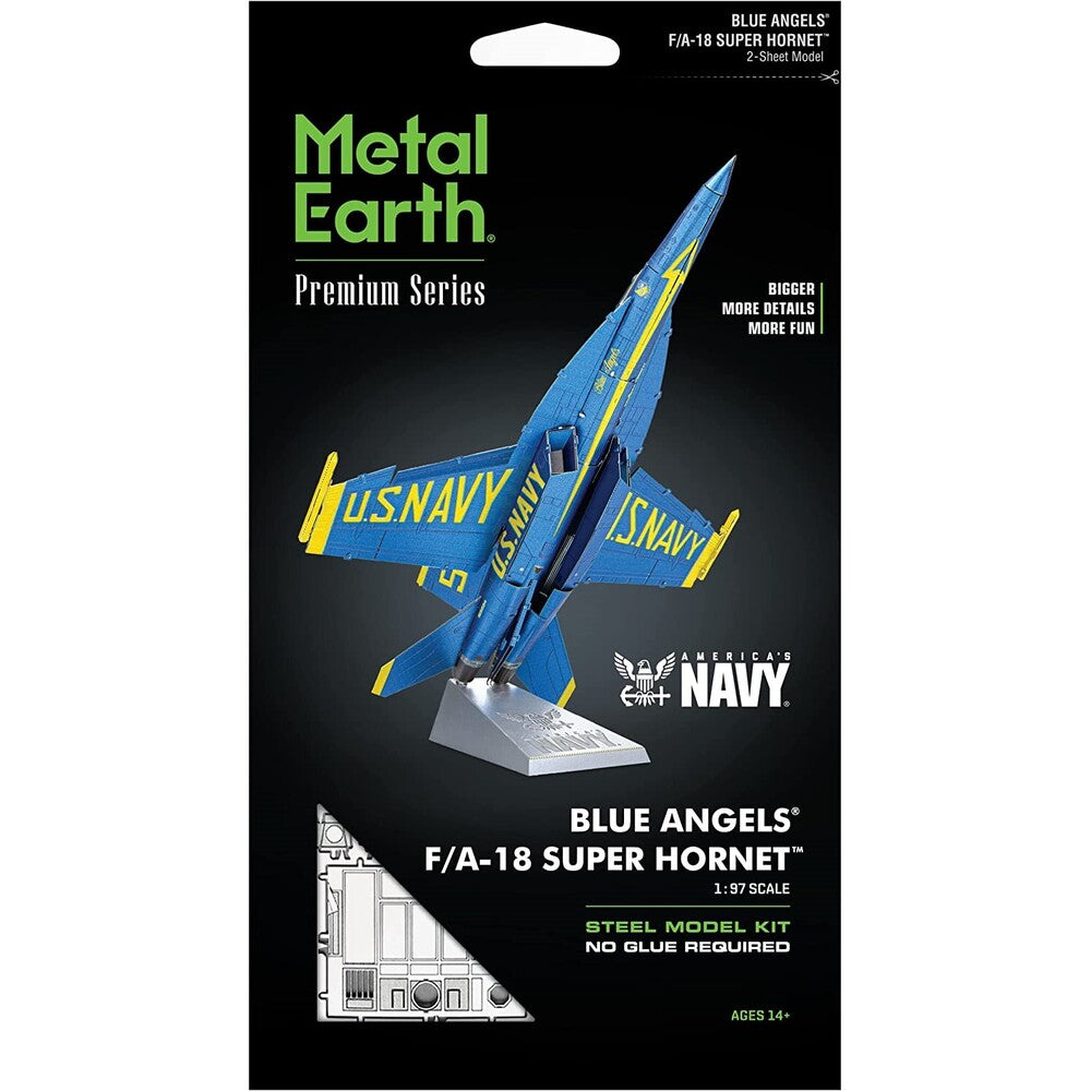 Metal Earth - 3D Metal Model Kit - Blue Angels F/A-18 Super Hornet