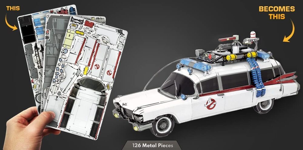 Metal Earth - 3D Metal Model Kit - Ghostbusters ECTO-1