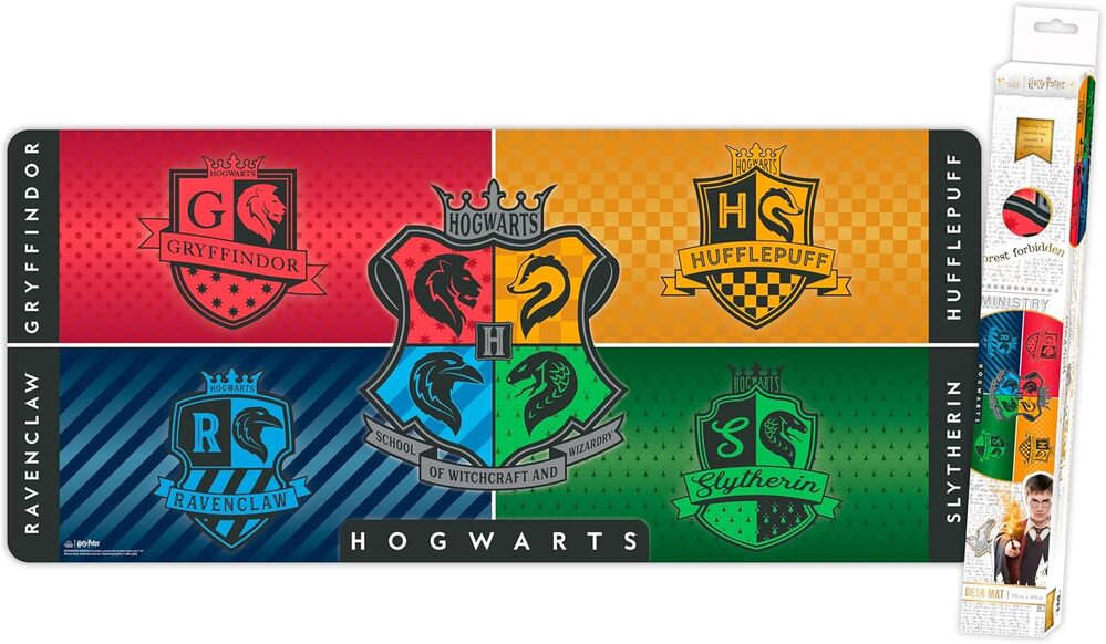 Impact Merch - XXL Gaming Mat - Harry Potter Hogwarts Shields